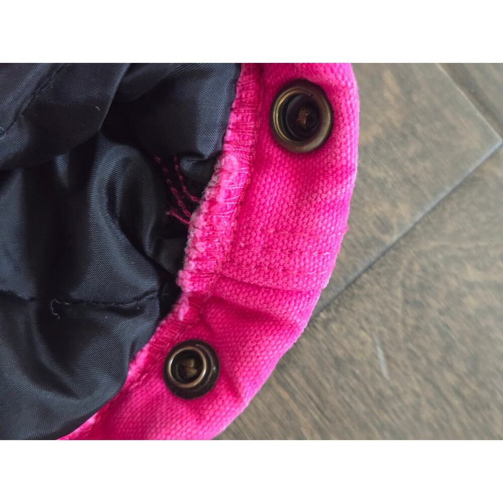 Schmidt Kids Hot Pink Insulated Bib Snow Overalls Youth Medium 10-12 Vintage - Picture 9 of 11